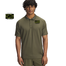 Load image into Gallery viewer, CARFTF UA Tac Performance Polo Short Sleeve OD and Black
