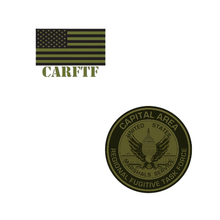 Load image into Gallery viewer, CARFTF UA Team Tech Longsleeve 1/4 Zip Ms/Ws Screen Print
