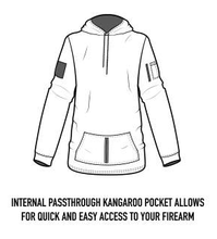 Load image into Gallery viewer, MSP Shield Rothco Concealed Carry Hoodie Embroidery
