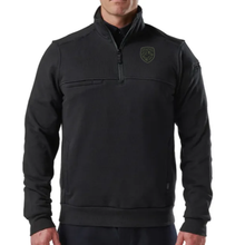 Load image into Gallery viewer, Available MSP Shield  5.11 Job Shirt 1/4 Zip Embroidery Subdued Logo
