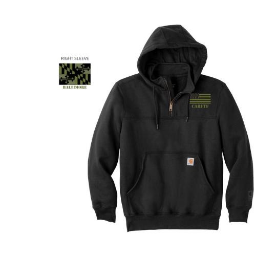 CARFTF Carhartt heavyweight Hooded Quarter Zip
