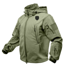 Load image into Gallery viewer, MSP Shield Rothco Special Ops Tactical Soft Shell Jacket Embroidery
