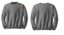 Load image into Gallery viewer, Aviation LEFT CHEST Screen print Gildan Crewneck Sweatshirt Blank Back
