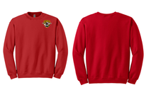 Load image into Gallery viewer, Aviation LEFT CHEST Screen print Gildan Crewneck Sweatshirt Blank Back
