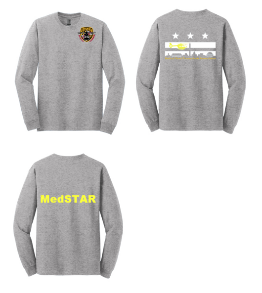 MedSTAR MSP Collaboration Gildan Cotton Long Sleeve Screen Print unisex
