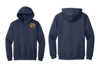 Load image into Gallery viewer, Aviation LEFT CHEST Screen print Gildan Hoody Sweatshirt blank back
