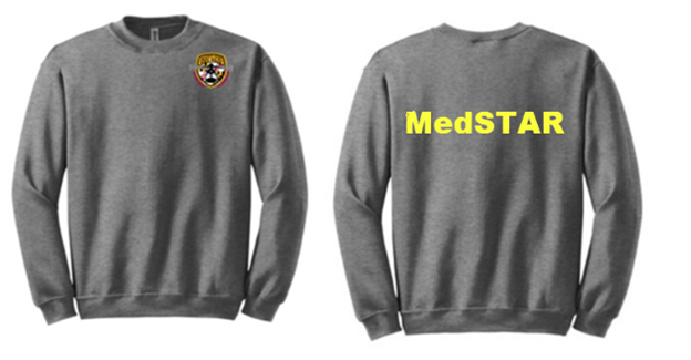 MedSTAR MSP Collaboration Gildan Crewneck Sweatshirt, Screen print