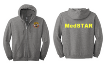 Load image into Gallery viewer, MedSTAR MSP Collaboration Gildan Full-Zip Hoody Sweatshirt, Screen print
