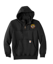 Load image into Gallery viewer, Aviation Carhartt heavyweight Hooded Quarter Zip
