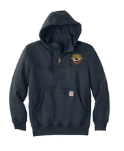 Load image into Gallery viewer, Aviation Carhartt heavyweight Hooded Quarter Zip
