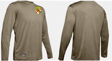 Load image into Gallery viewer, MSP Shield UA Locker Tech Long Sleeve Tee Screenprint W/M
