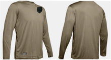 Load image into Gallery viewer, MSP Shield UA Locker Tech Long Sleeve Tee Screenprint W/M
