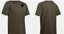 Load image into Gallery viewer, MSP Shield UA Locker Tech Short Sleeve Tee Screenprint W/M

