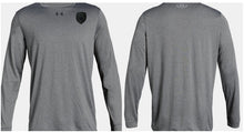 Load image into Gallery viewer, MSP Shield UA Locker Tech Long Sleeve Tee Screenprint W/M
