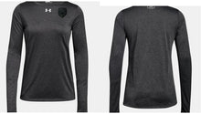 Load image into Gallery viewer, MSP Shield UA Locker Tech Long Sleeve Tee Screenprint W/M
