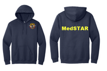 Load image into Gallery viewer, MedSTAR MSP Collaboration  Gildan Hoody Sweatshirt, Screenprint

