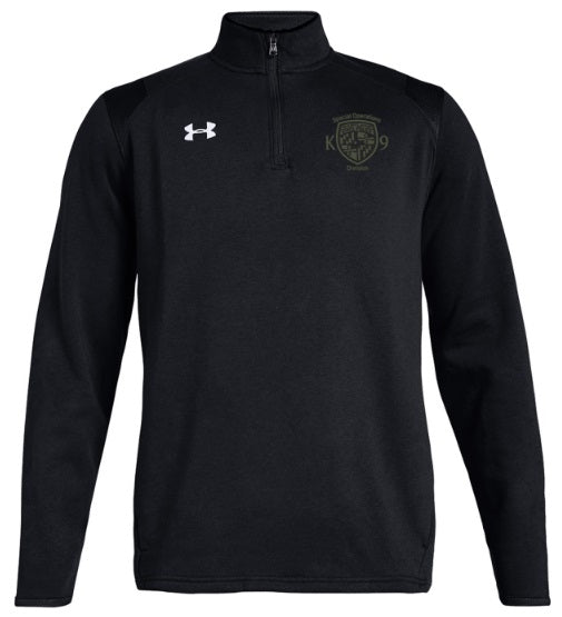 Available MSP K9 Black UA Hustle Fleece 1/4 Zip