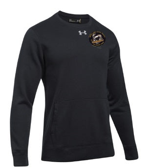 Available HoneyBadger Black UA Hustle Crewneck