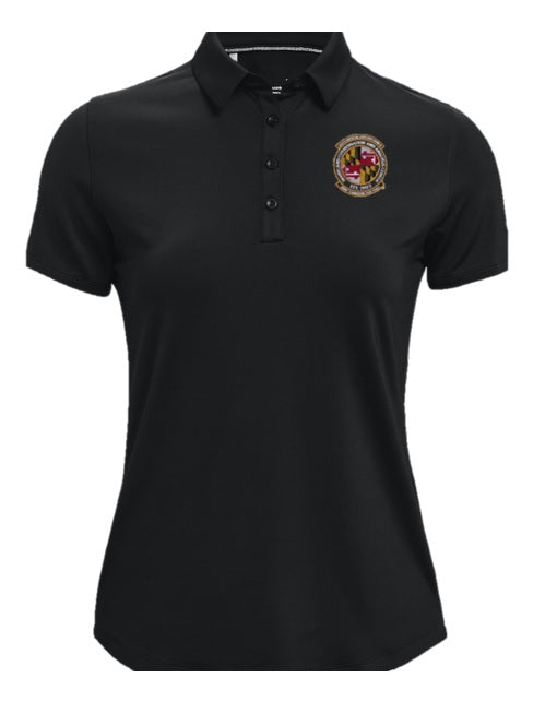 Available MCAC UA Women's Tac Performance Range Polo Short Sleeve BLACK