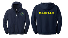 Load image into Gallery viewer, MedSTAR Gildan Full-Zip Hoody Sweatshirt, Screen print
