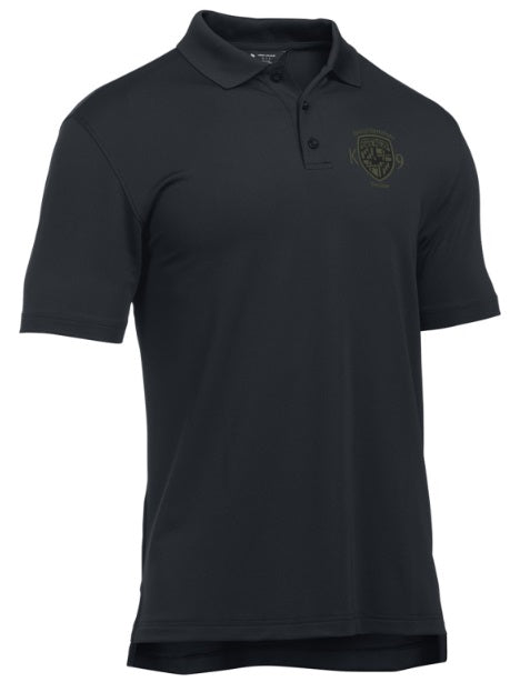 Available K9 Black UA Tac Performance Polo Short Sleeve